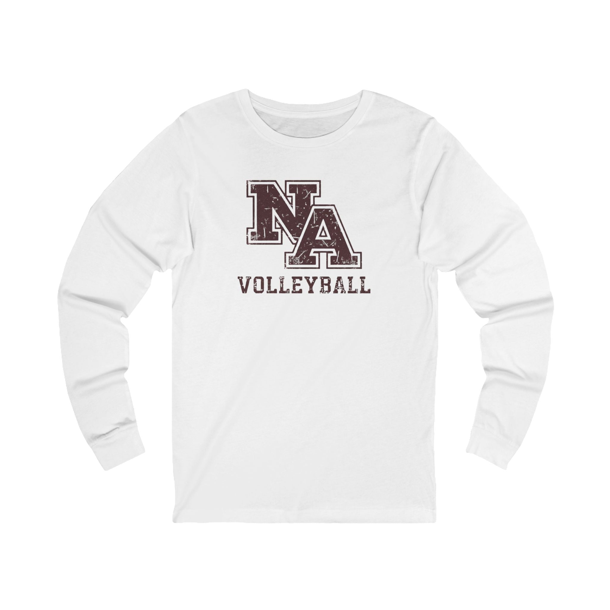 Adult Unisex New Albany Volleyball Vintage Vibe Logo Graphic Long Sleeve Soft Tee