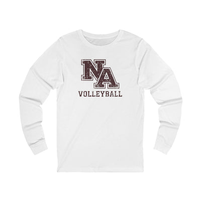 Adult Unisex New Albany Volleyball Vintage Vibe Logo Graphic Long Sleeve Soft Tee