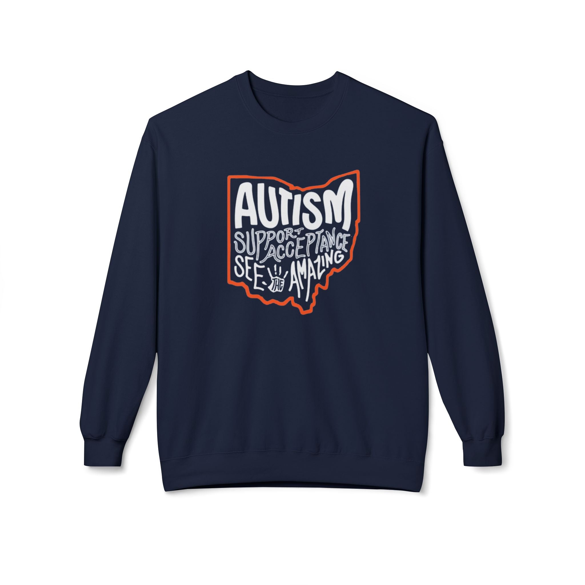 Adult Unisex Autism See The Amazing Graphic Soft Style Sweatshirt
