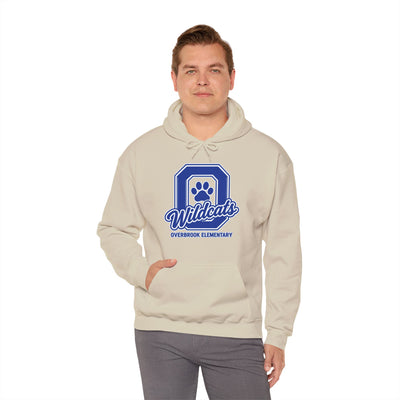 Adult Unisex Overbrook Elementary Wildcats Block Letter Graphic Hoodie