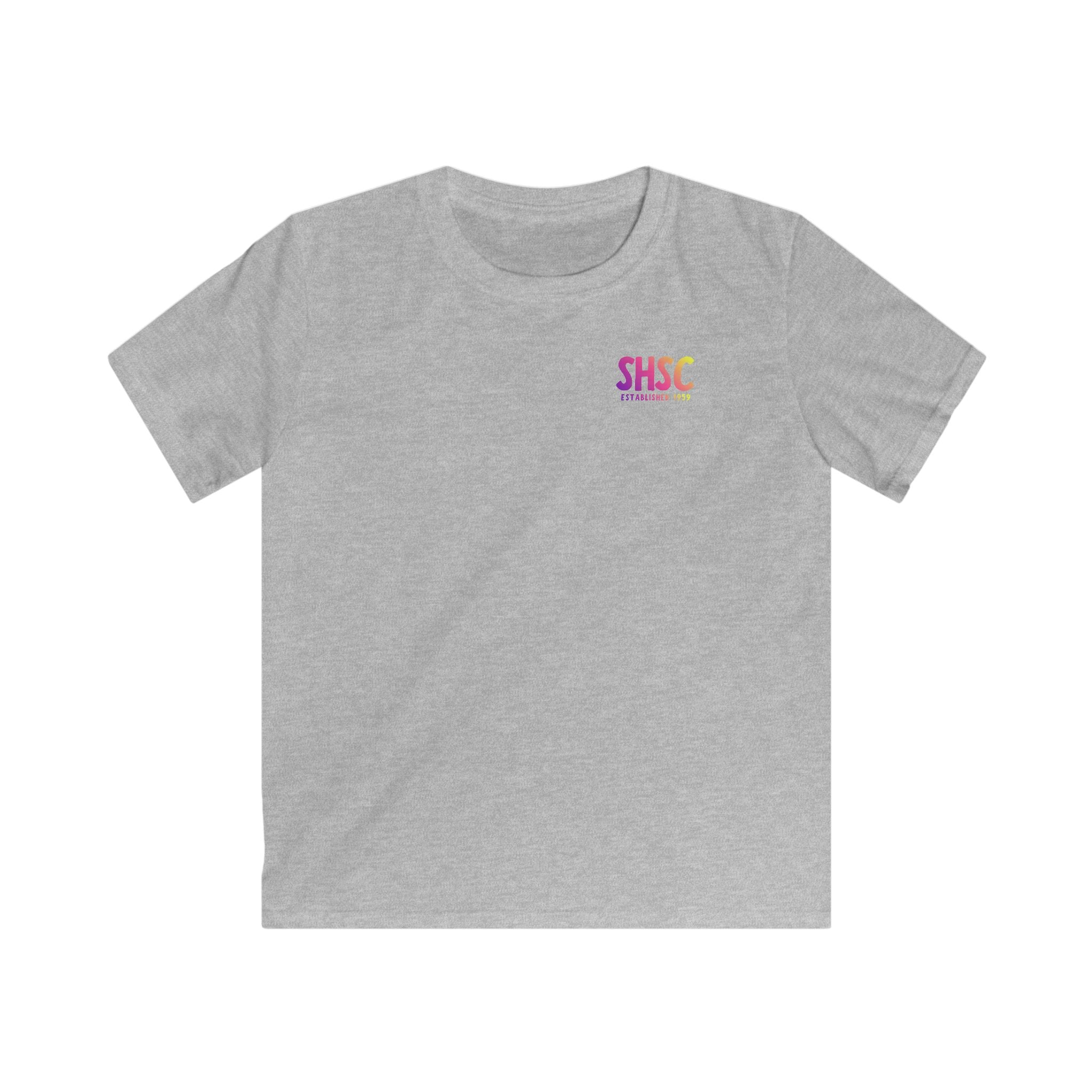 Youth South Hills Swim Club SHSC Ombre Graphic Short Sleeve Gildan Softstyle Tee