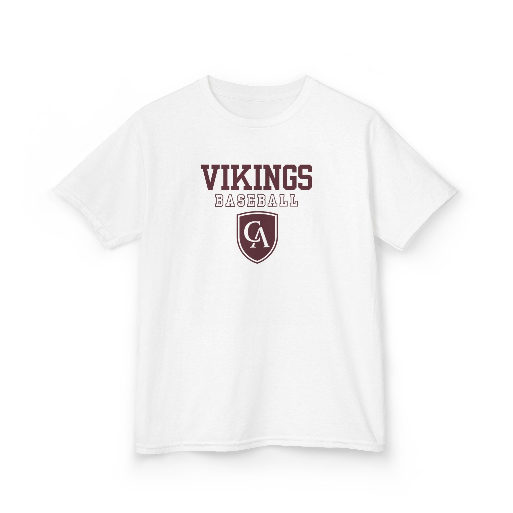 Youth Columbus Academy Vikings Baseball Graphic Short Sleeve Gildan Heavy Tee