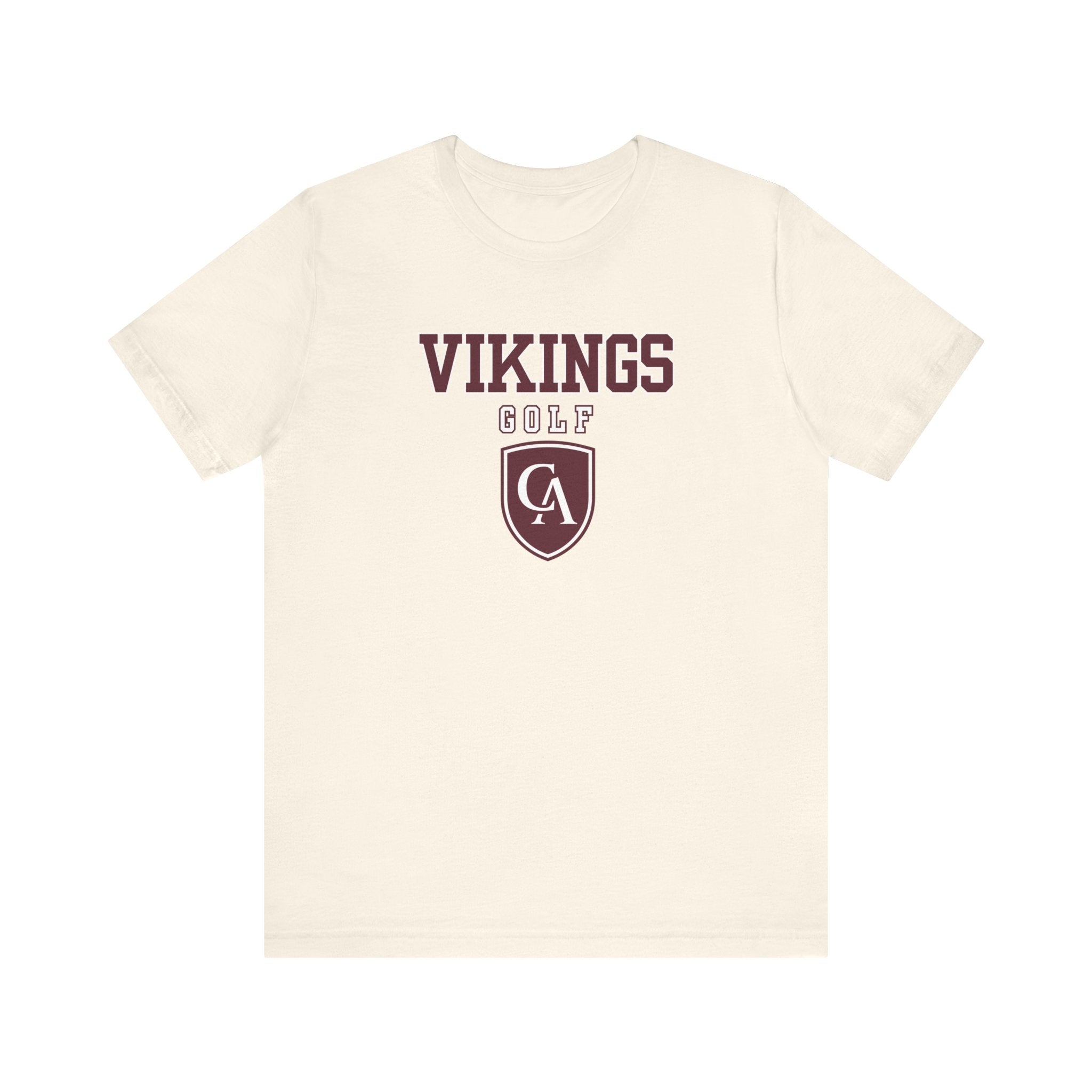 Adult Unisex Columbus Academy Vikings Golf Graphic Short Sleeve Bella + Canvas Soft Tee