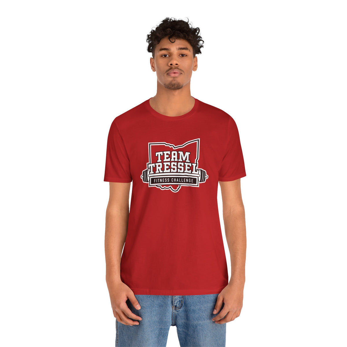Adult Unisex Team Tressel Fitness Challenge Graphic Short Sleeve Soft Tee