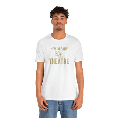 Adult Unisex Vintage Distressed New Albany Theatre Graphic Short Sleeve Soft Tee