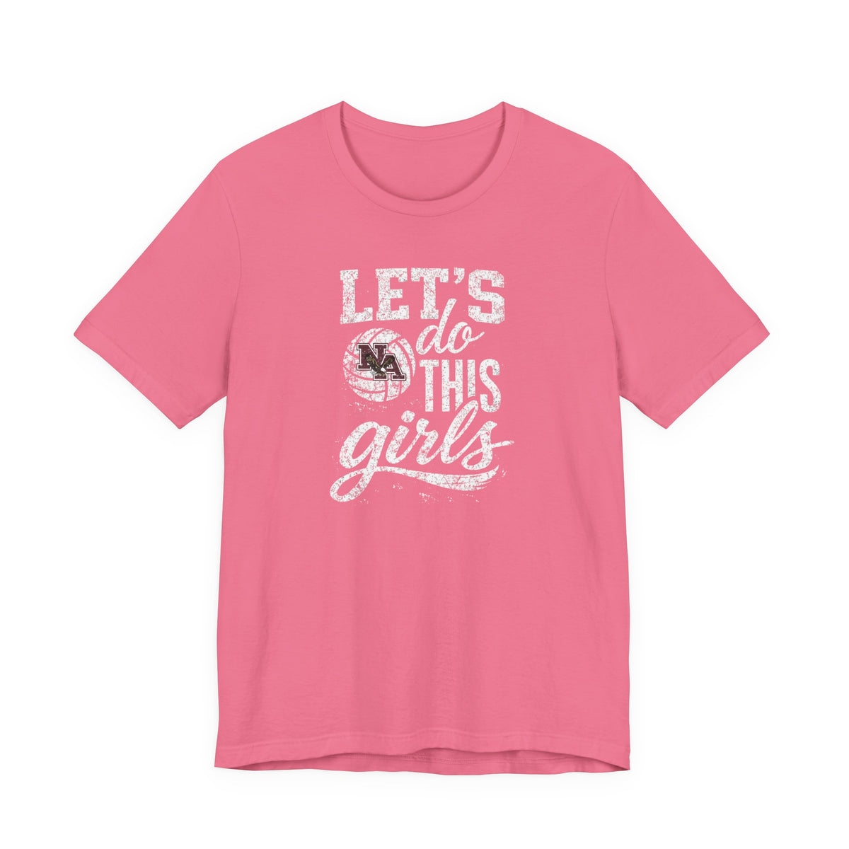 Adult Unisex New Albany Eagles Let's Do This Girls Graphic Short Sleeve Soft Tee