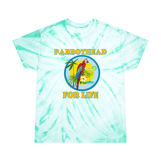 Adult Unisex Parrothead For Life Tie Dye Graphic Tee