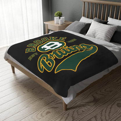 Brooke Bruins 1969 Graphic Super Soft Velveteen Microfiber Blanket (Two-sided print)
