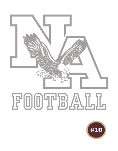 Women's Choose your Graphic Short Sleeve Boxy Crop Tee with Customized Back - New Albany Flag Football