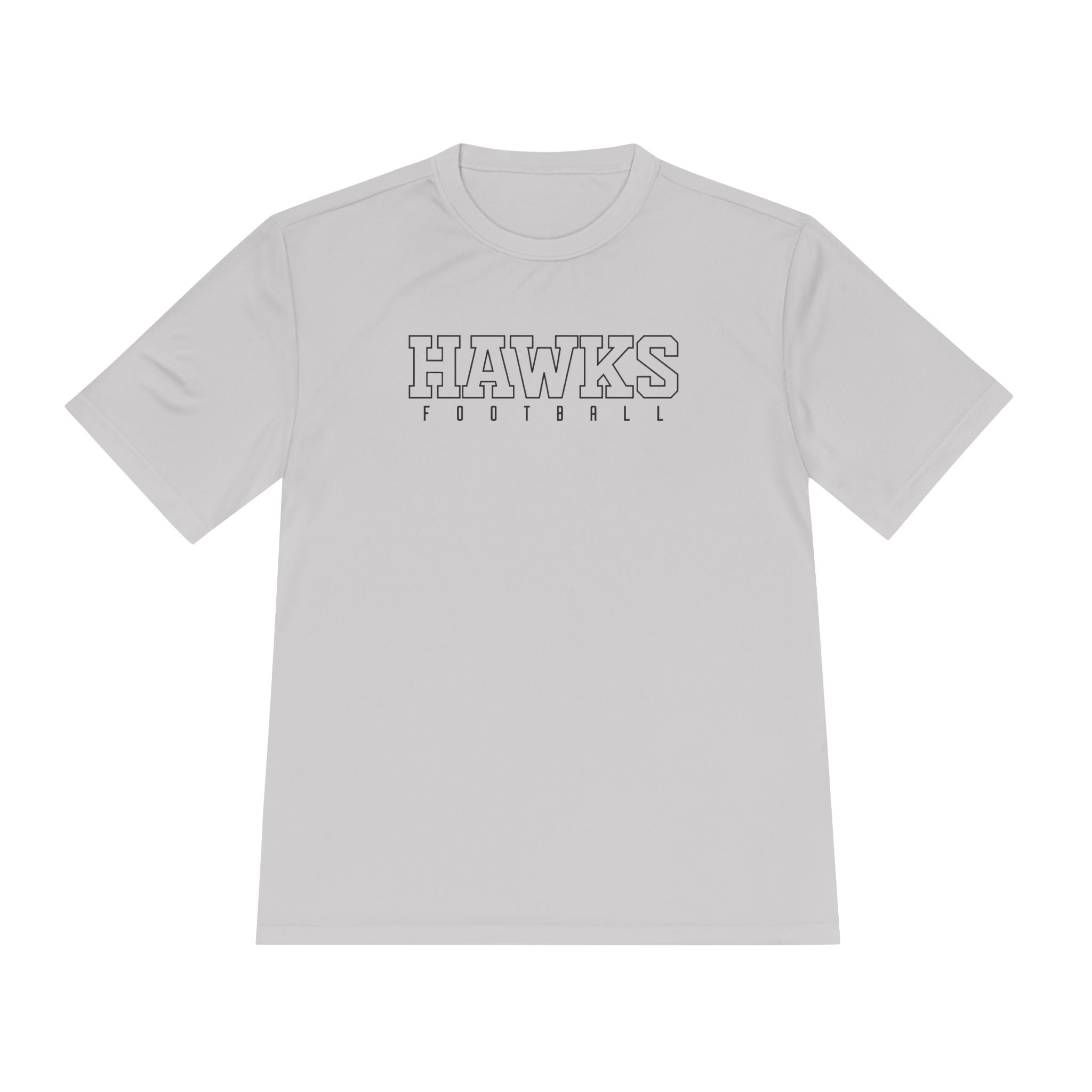 Adult Unisex Westerville Central Block Hawks Football Graphic Sport-Tek Competitor Performance Tee