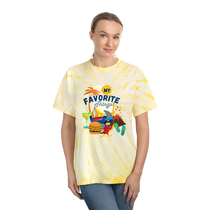 Adult Unisex My Favorite Things Graphic Tie-Dye Tee