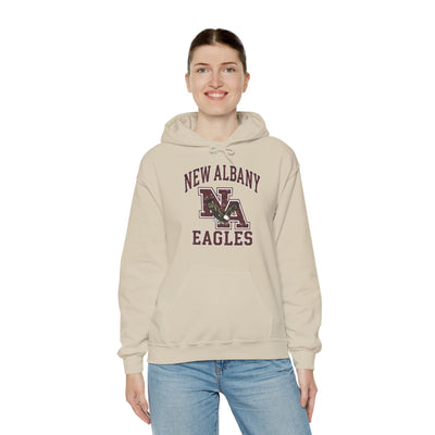 Adult Unisex New Albany Vintage Vibes Football Logo Graphic Hoodie