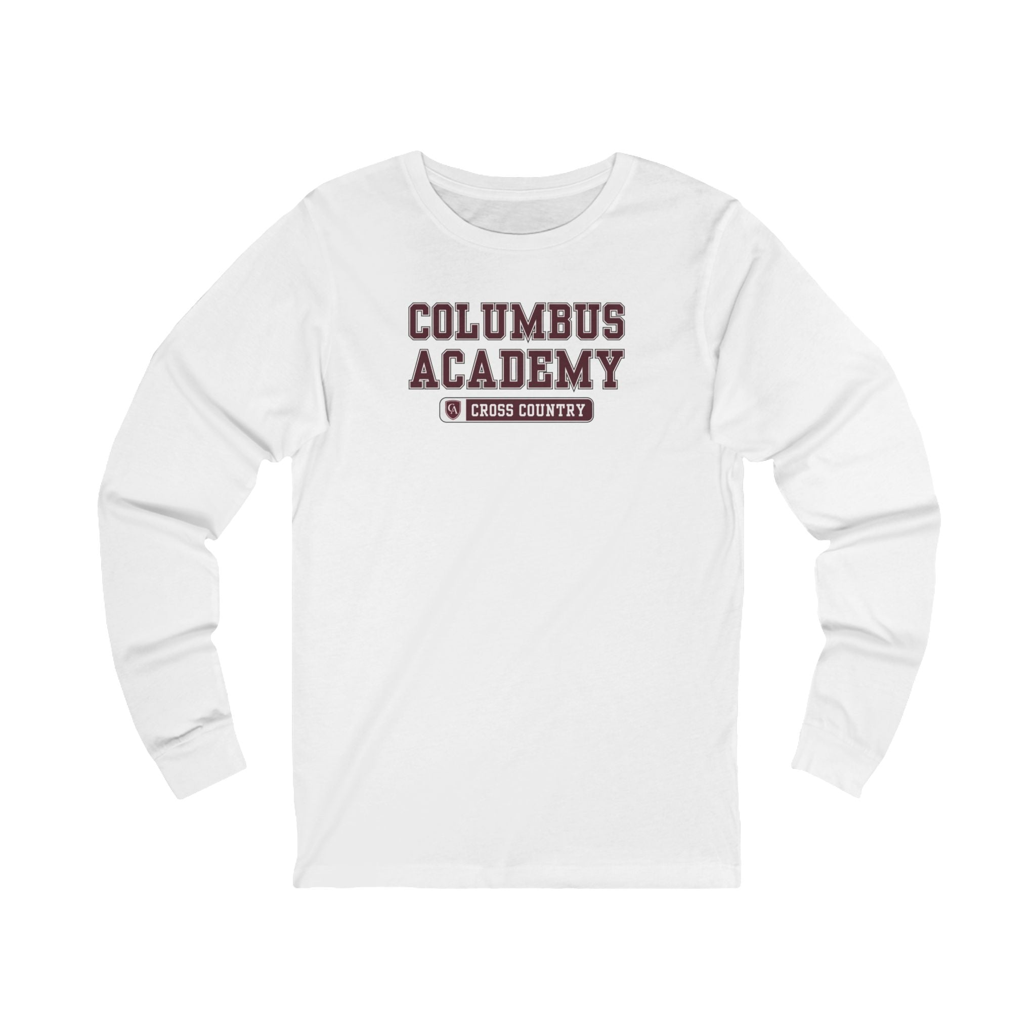 Adult Unisex Columbus Academy Cross Country Graphic Long Sleeve Bella + Canvas Soft Tee