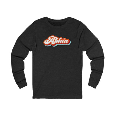 Adult Unisex Retro Graphic Long Sleeve Soft Tee - Akhia