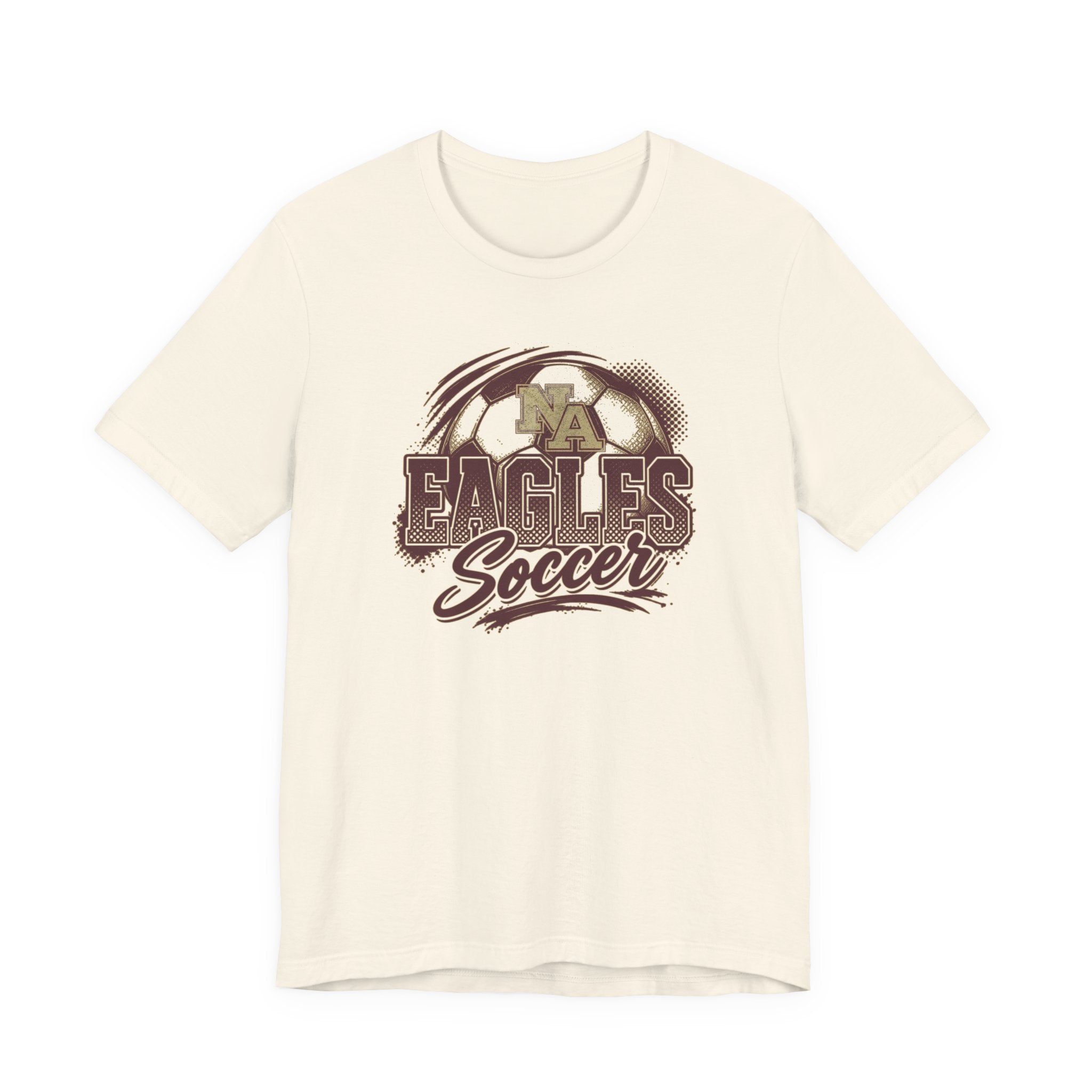 Adult Unisex New Albany Eagles Ombre Soccer Graphic Short Sleeve Bella + Canvas Soft Tee