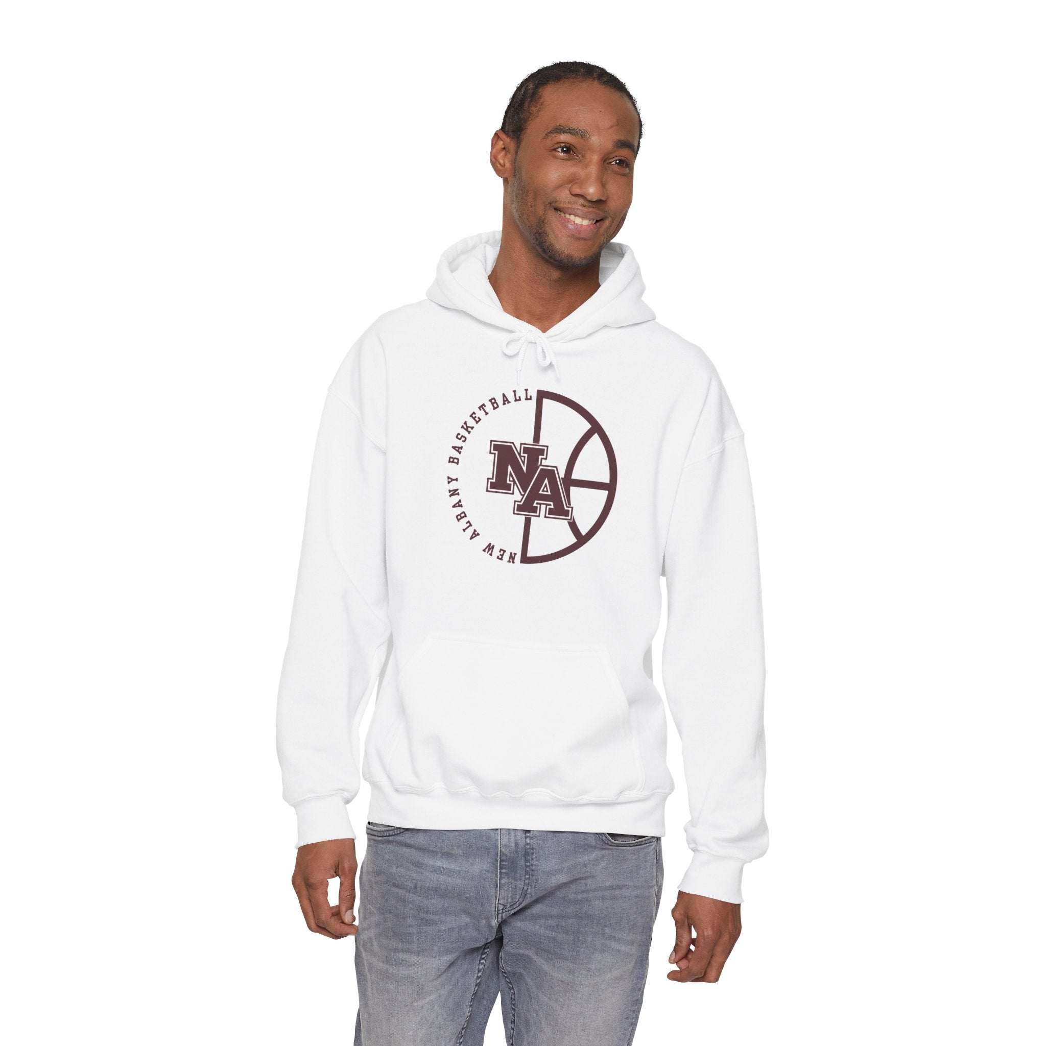 Adult Unisex New Albany Basketball Pick and Roll Graphic Hoodie