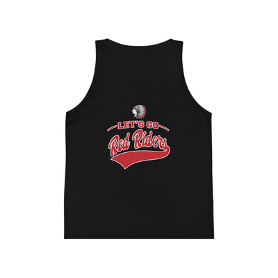 Youth Let's Go Red Riders Graphic Bella + Canvas Tank