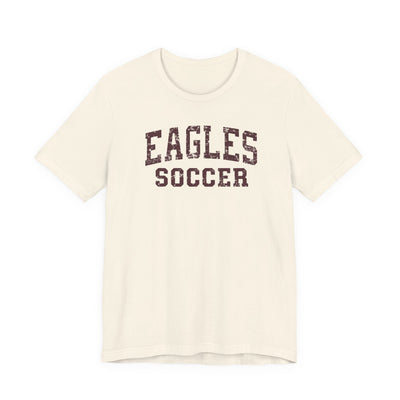 Adult Unisex New Albany Eagles Soccer Vintage Distressed Graphic Short Sleeve Bella + Canvas Soft Tee