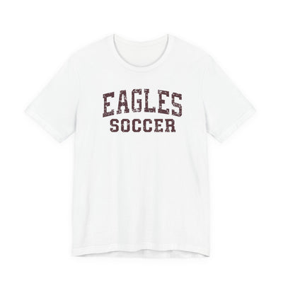 Adult Unisex New Albany Eagles Soccer Vintage Distressed Graphic Short Sleeve Bella + Canvas Soft Tee