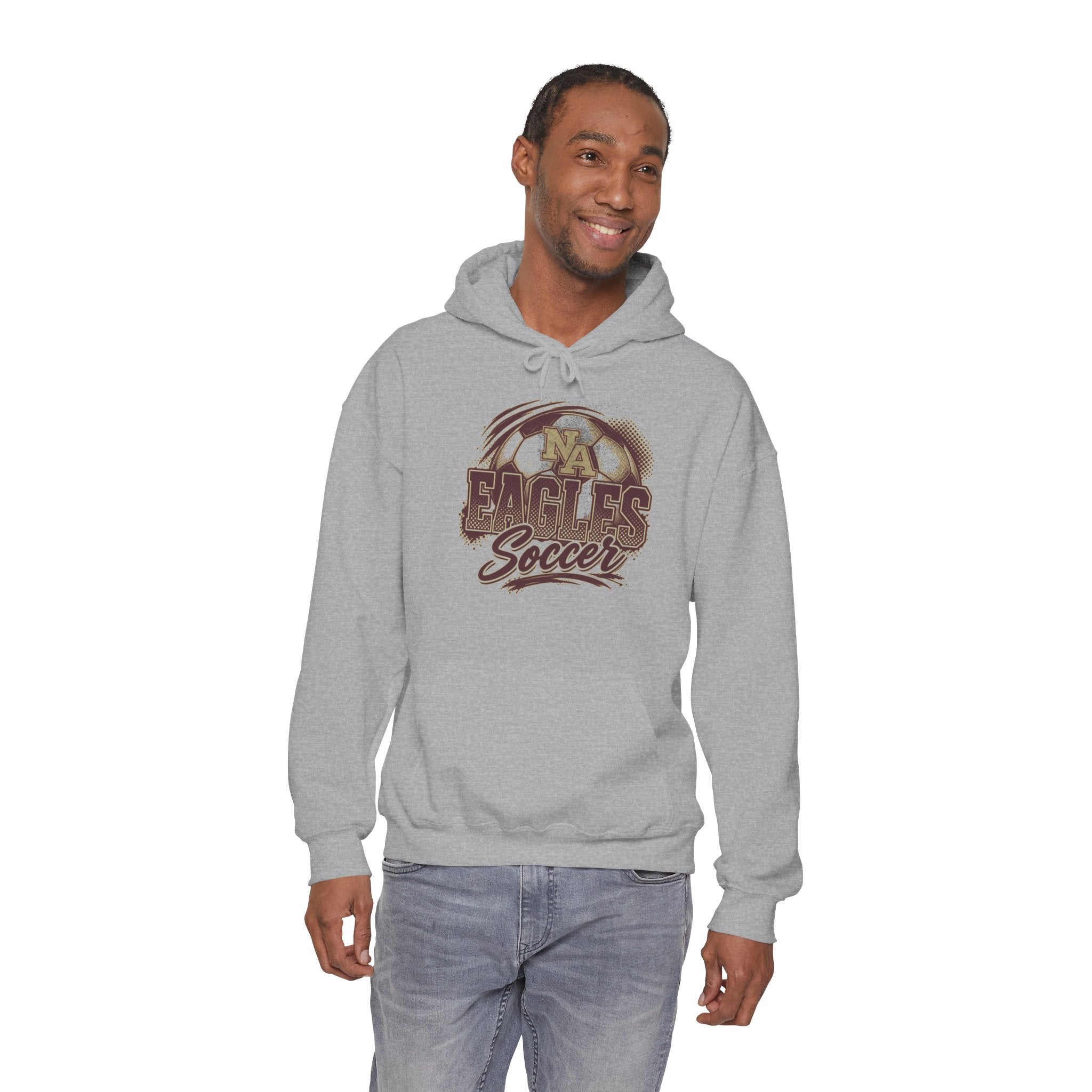 Adult Unisex New Albany Eagles Ombre Soccer Graphic Hoodie