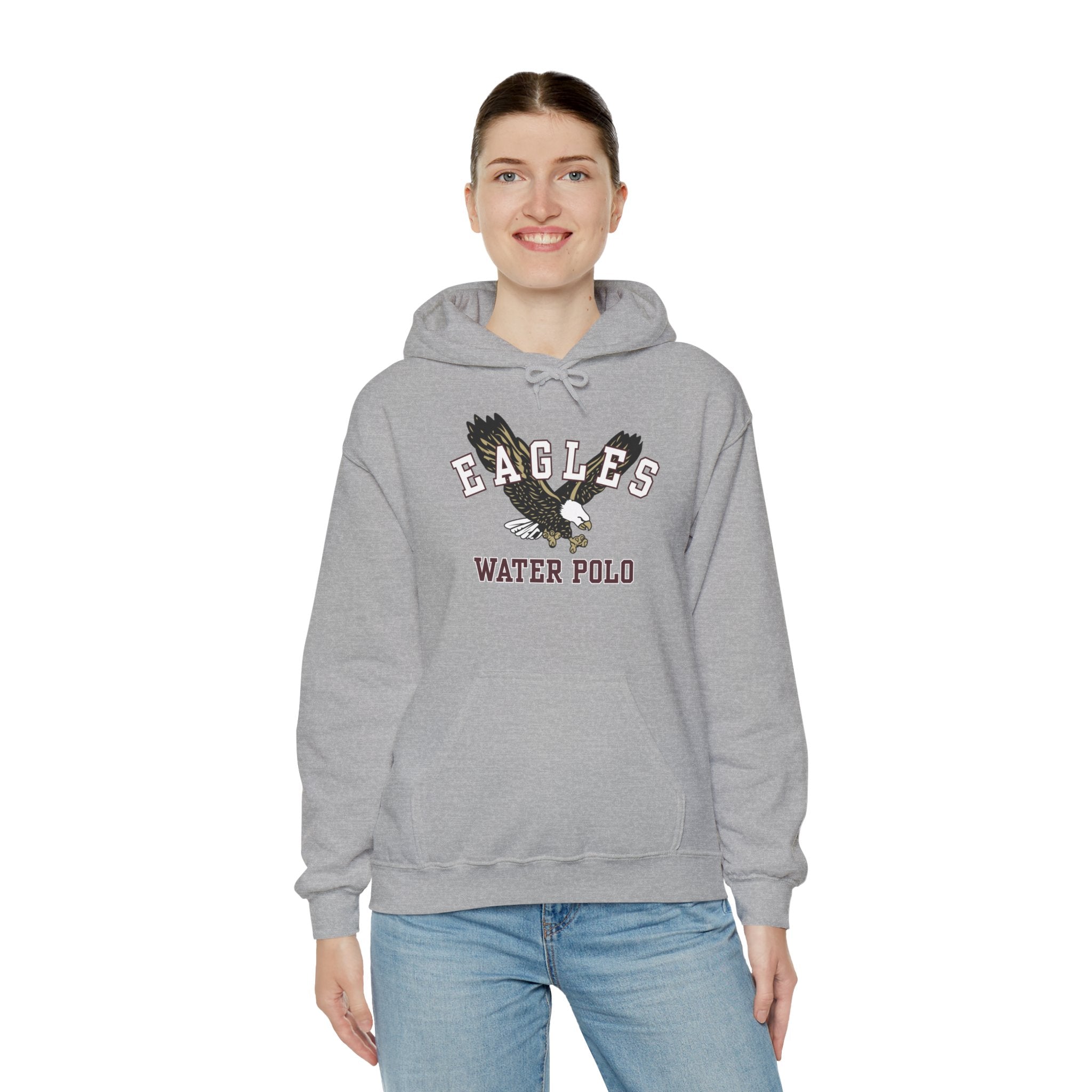 Adult Unisex Flying  Water Polo Eagle Graphic Hoodie