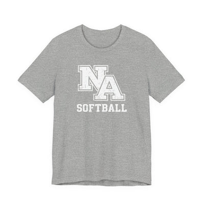 Adult Unisex New Albany Softball Vintage Vibe Logo Graphic Short Sleeve Soft Tee