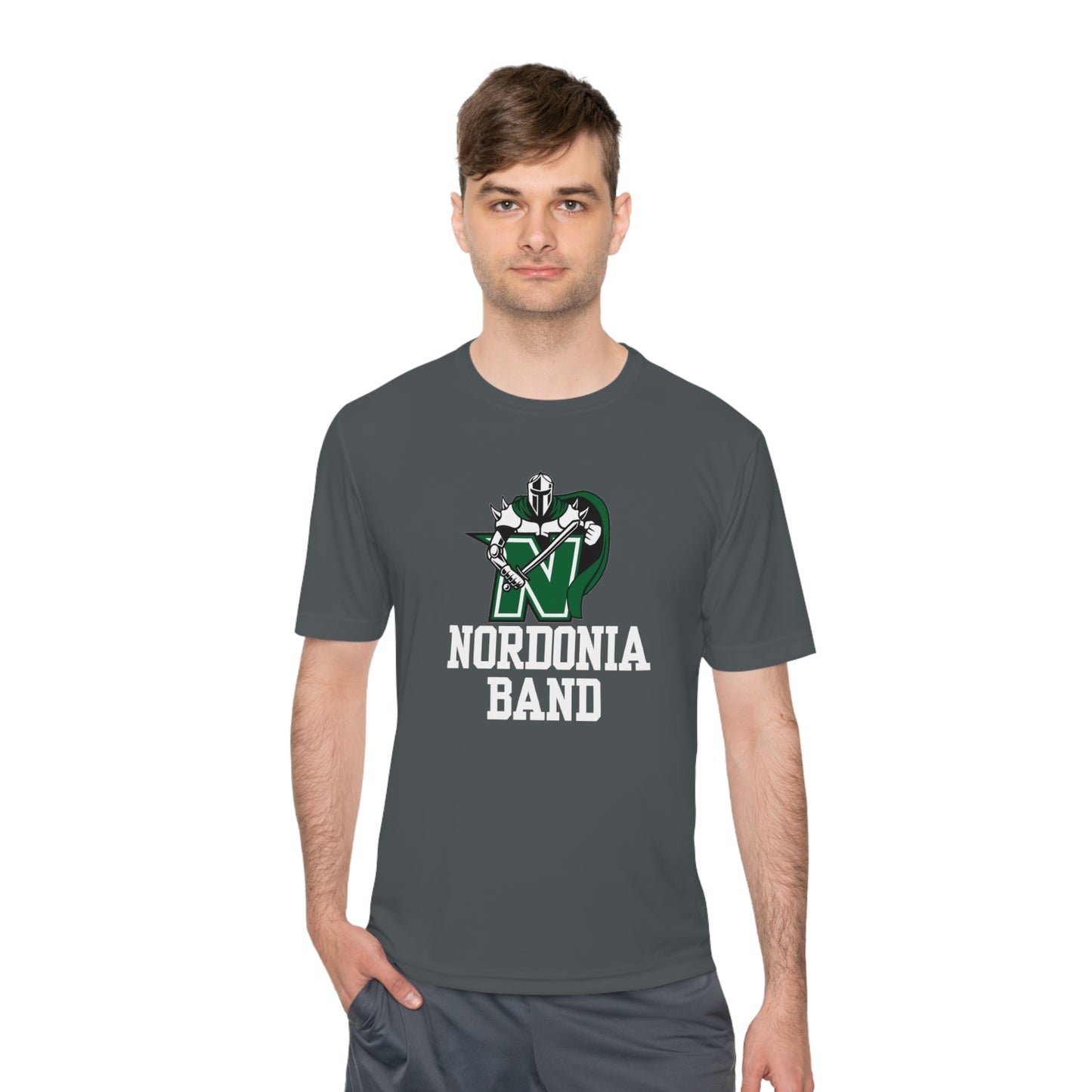 Adult Unisex Competitor Performance Band Logo Short Sleeve Graphic Tee - Nordonia Knights