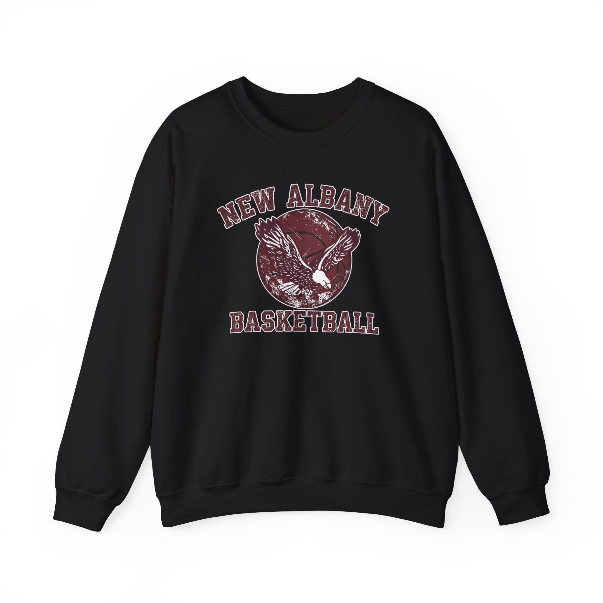 Adult Unisex New Albany Eagles Basketball Vintage Victory Graphic Sweatshirt