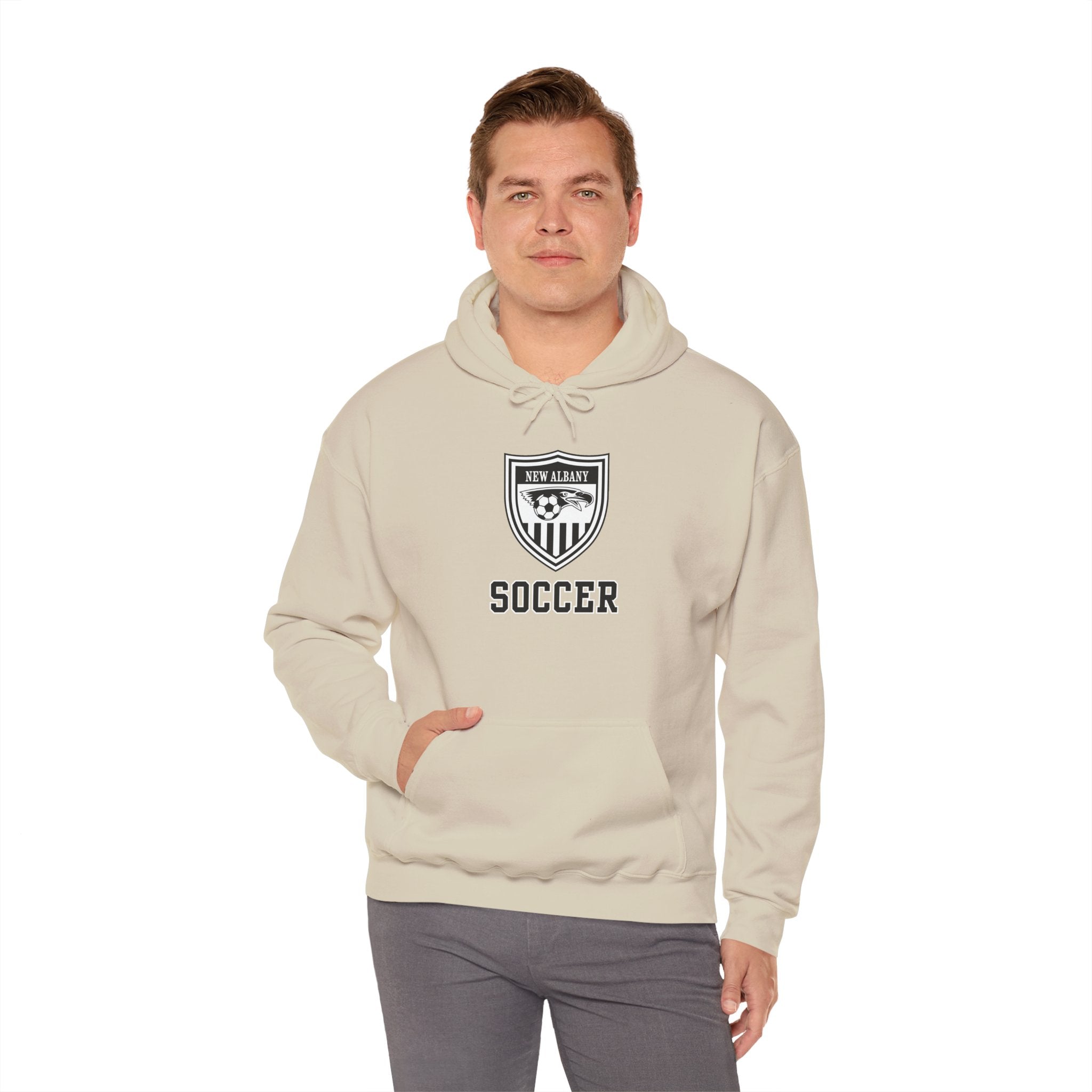 Adult Unisex New Albany Youth Soccer League Crest Graphic Hoodie