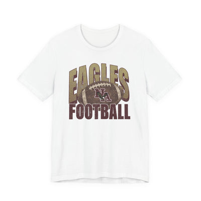 Adult Unisex New Albany First-Down Distressed Football Graphic Short Sleeve Soft Tee
