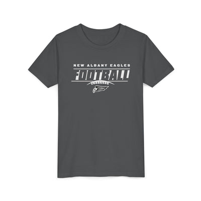 Youth New Albany Eagles Goal Line Graphic Short Sleeve Soft Tee