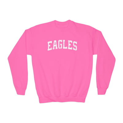 Youth  Vintage Distressed Eagles Graphic Sweatshirt - PINK OCTOBER
