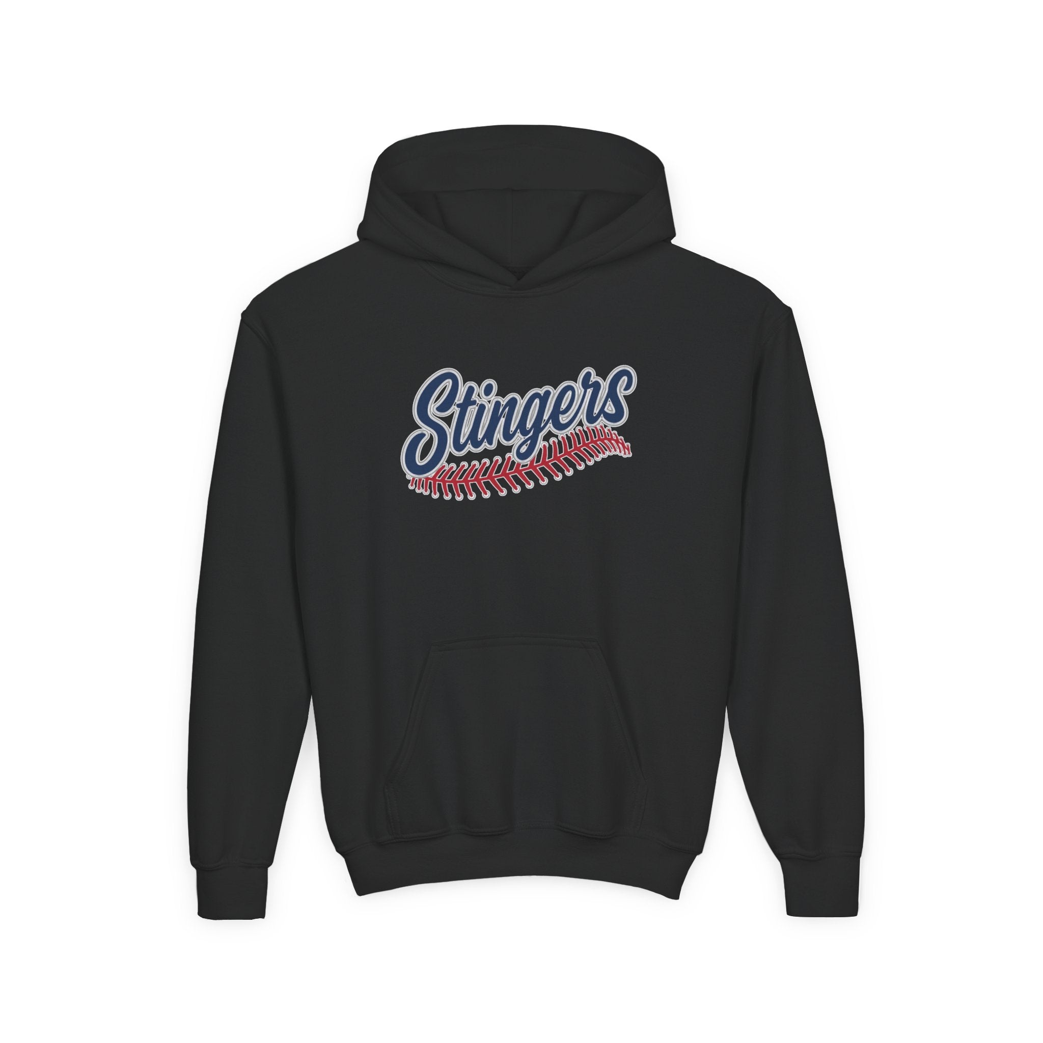 Youth Stingers Softball Stitches Graphic Hoodie
