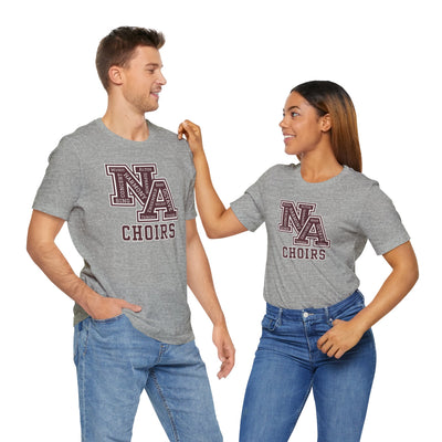 Adult Unisex Choirs Words NA Logo Graphic Short Sleeve Soft Tee
