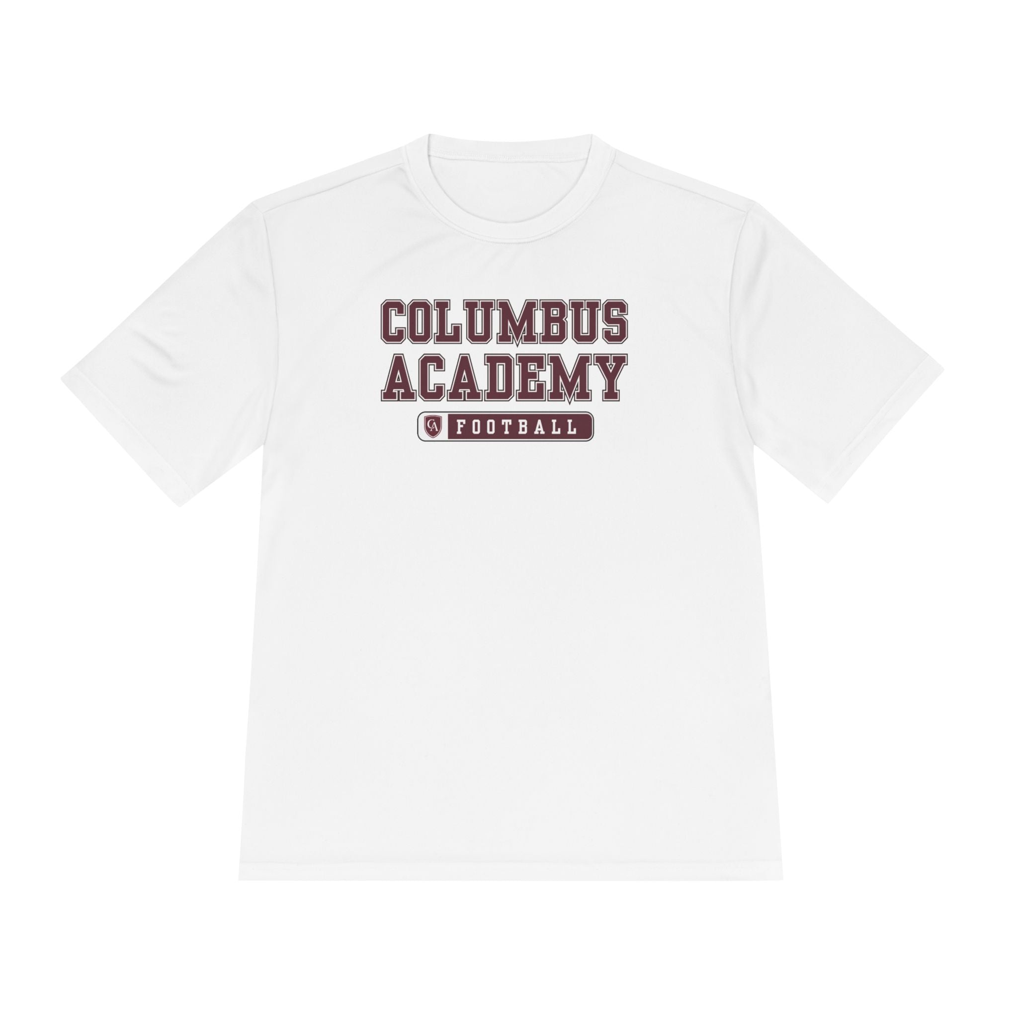 Adult Unisex Columbus Academy Football Graphic Sport-Tek Competitor Performance Tee