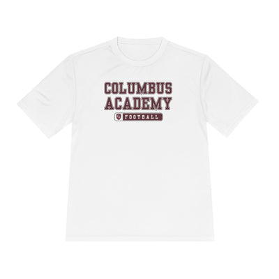 Adult Unisex Columbus Academy Football Graphic Sport-Tek Competitor Performance Tee