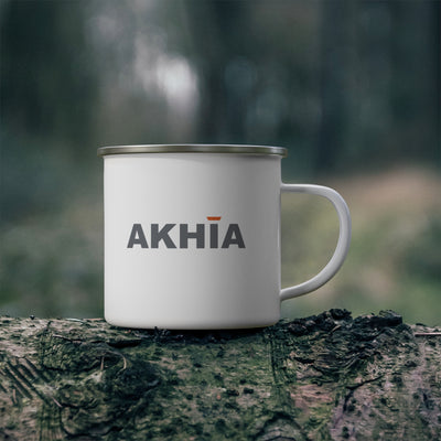 Logo Graphic Enamel Camping Mug - Akhia