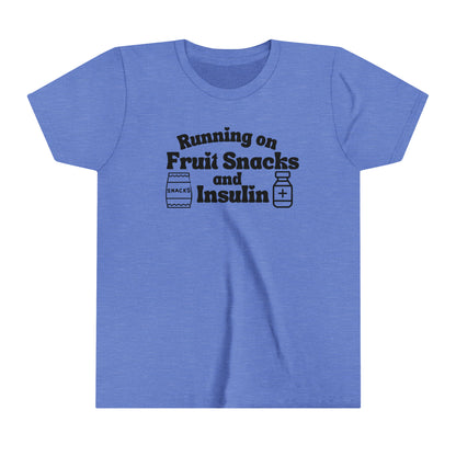 Youth T1D Fruit Snacks and Insulin Short Sleeve Graphic Tee