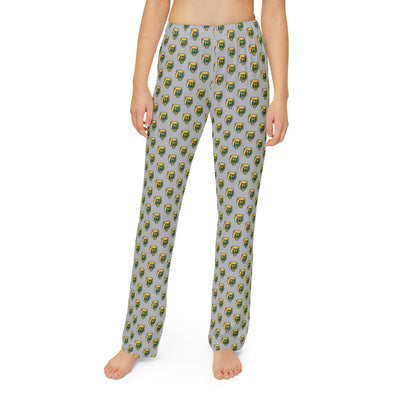 Youth Grey Pajama Pants with Allover Brooke Bruin Print