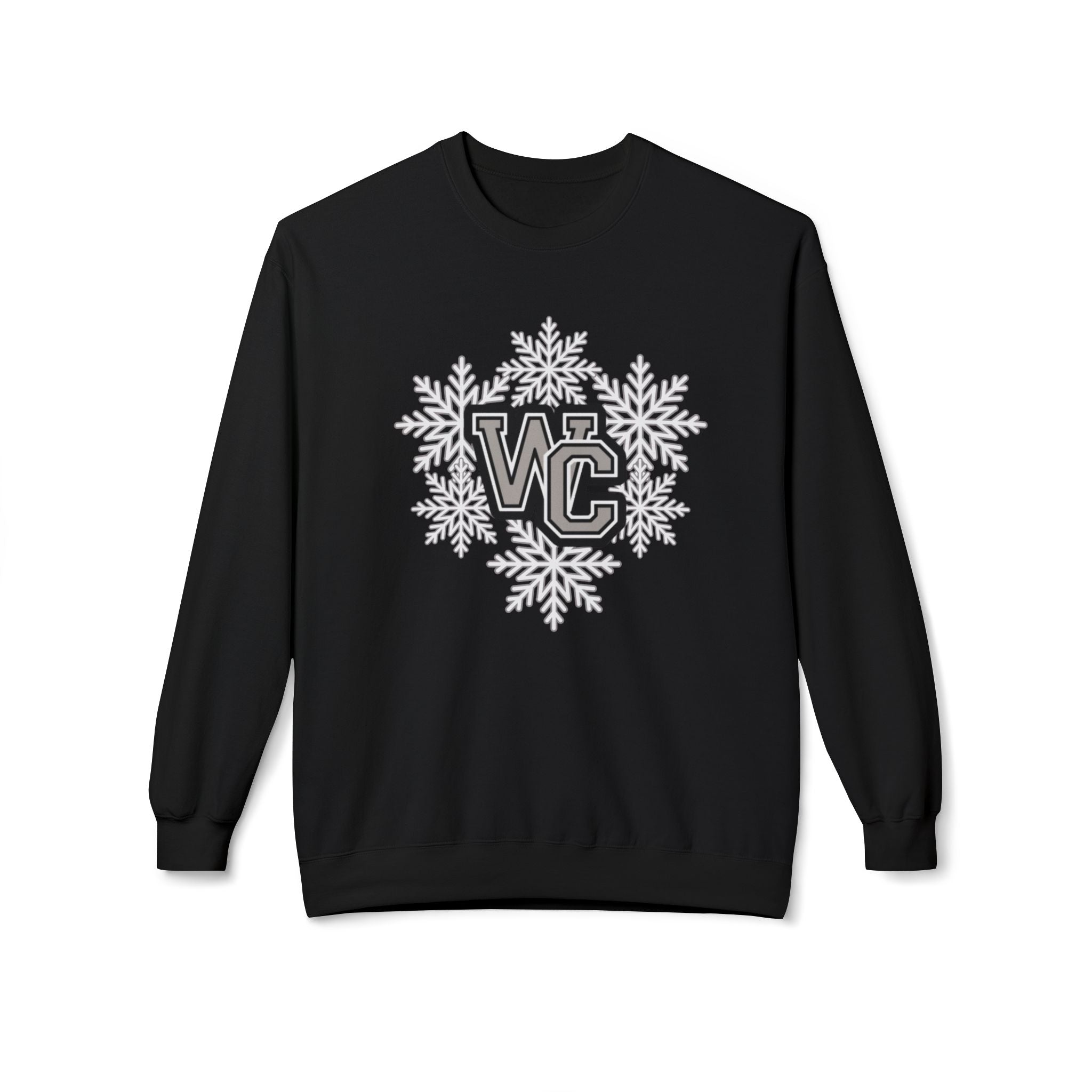 Adult Unisex Westerville Central Spirited Snowflake Graphic Soft Style Sweatshirt