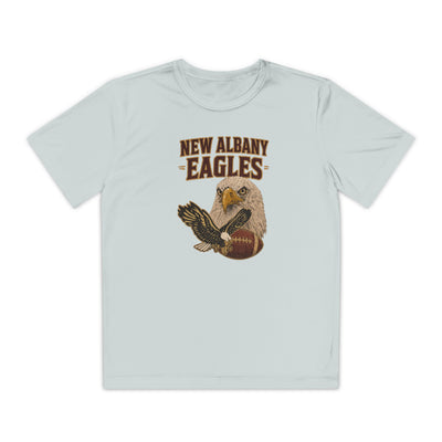 Youth New Albany Gridiron Eagle Graphic Sport-Tek Competitor Performance Tee