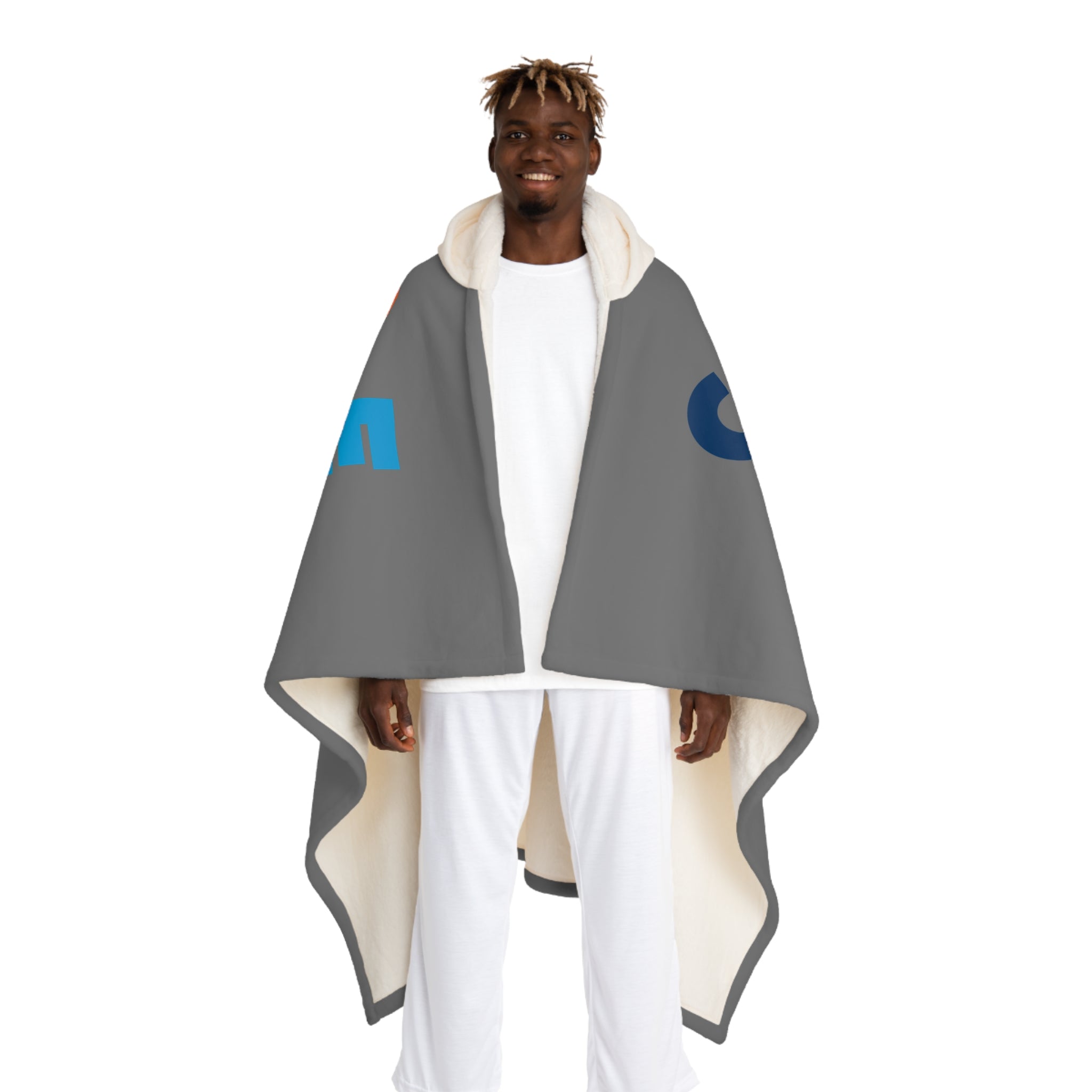 Celebrate Minds of All Kinds Graphic Hooded Sherpa Fleece Blanket