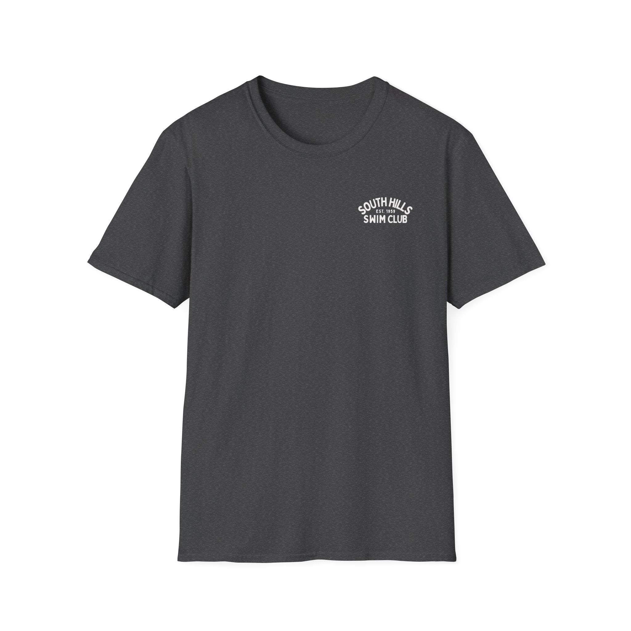 Adult Unisex South Hills Swim Club Heritage Graphic Short Sleeve Gildan Softstyle Tee