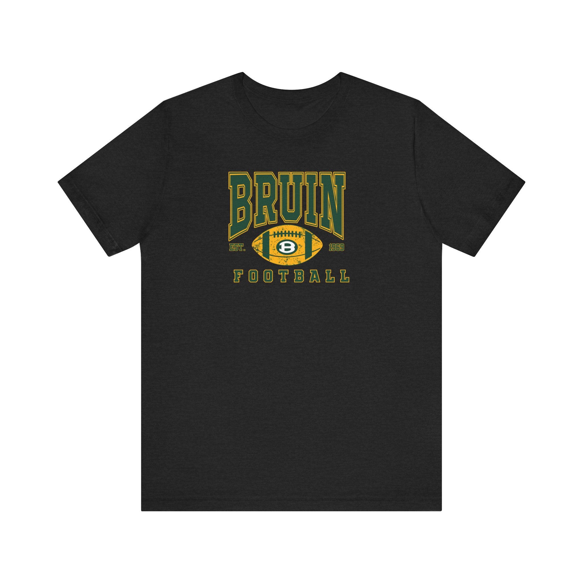 Adult Unisex Bruin Football Heritage Graphic Short Sleeve Soft Tee