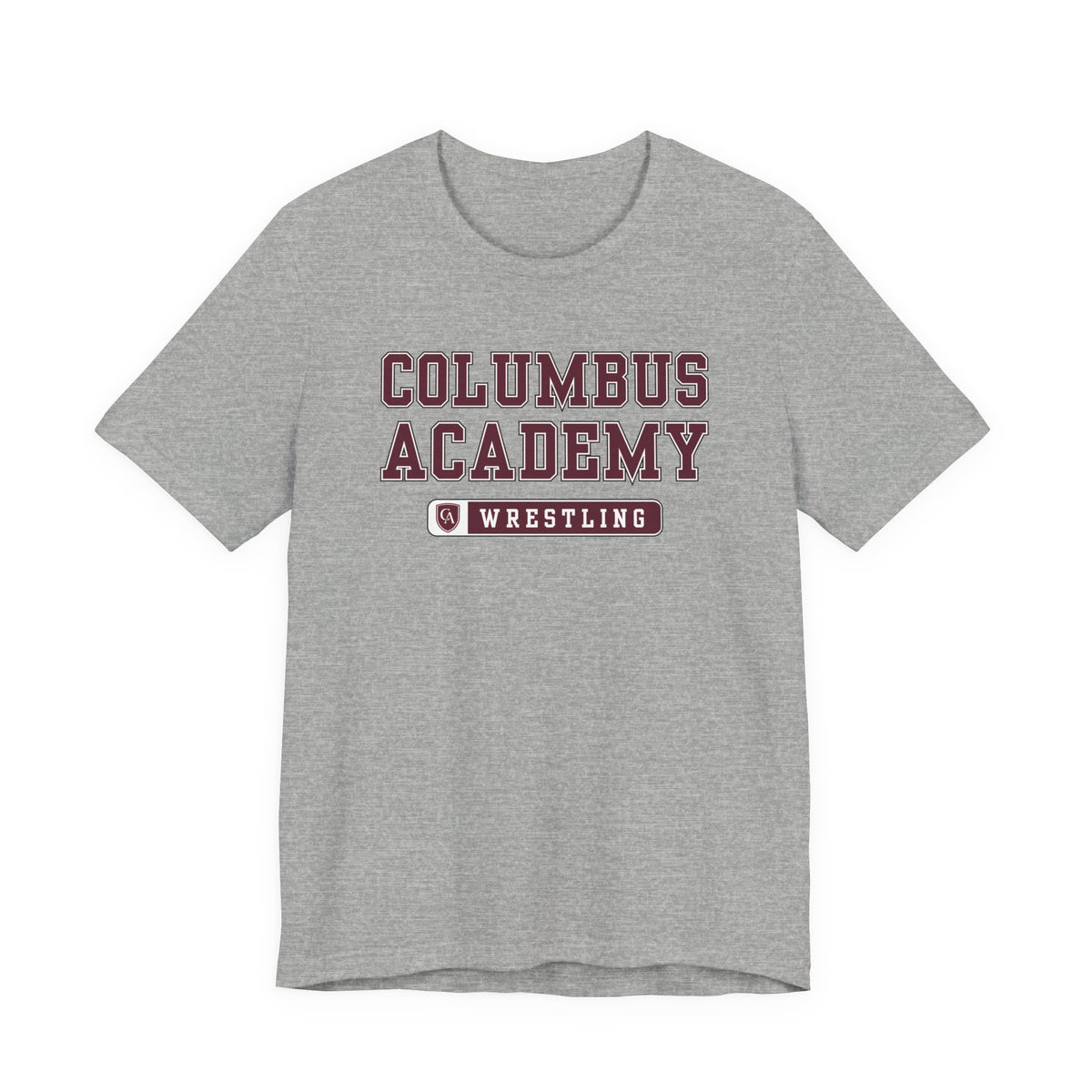Adult Unisex Columbus Academy Wrestling Graphic Short Sleeve Bella + Canvas Soft Tee