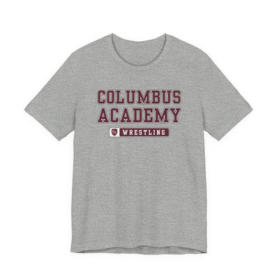 Adult Unisex Columbus Academy Wrestling Graphic Short Sleeve Bella + Canvas Soft Tee