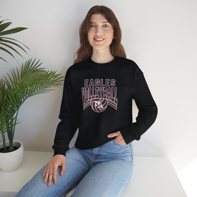 Adult Unisex New Albany Volleyball Varsity Arch Graphic Sweatshirt