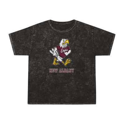Adult Unisex Vintage Fighting Eagle Short Sleeve Mineral Wash Graphic Tee