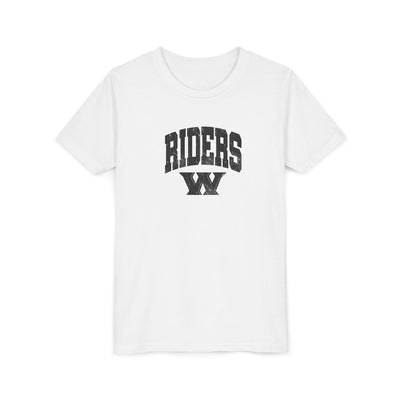 Youth Riders Arch Vintage Distressed W Graphic Short Sleeve Bella + Canvas Soft Tee