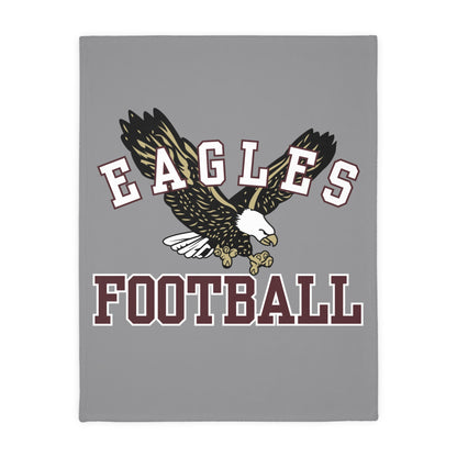 Flying Football Eagle Super Soft Velveteen Microfiber Blanket (Two-sided print)